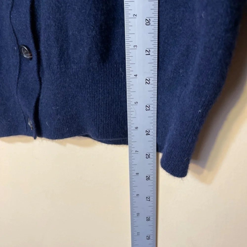 Cashmere J. Crew Navy Blue Cardigan